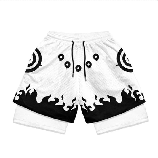 WHITE NARUTO PERFORMANCE SHORTS