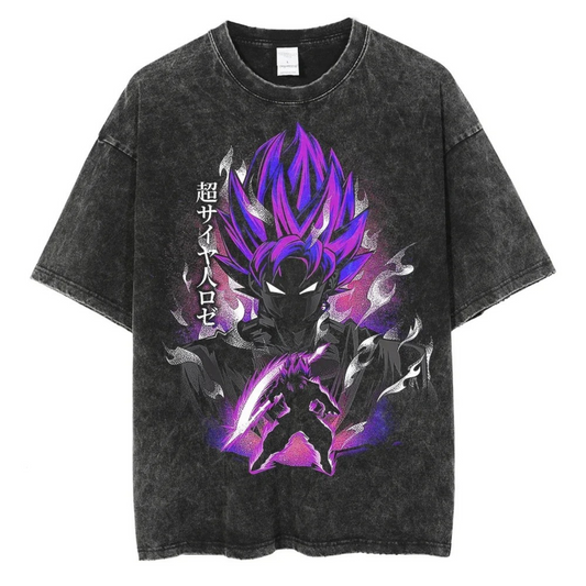 BLACK GOKU VINTAGE TSHIRT - OtakuStreetwear