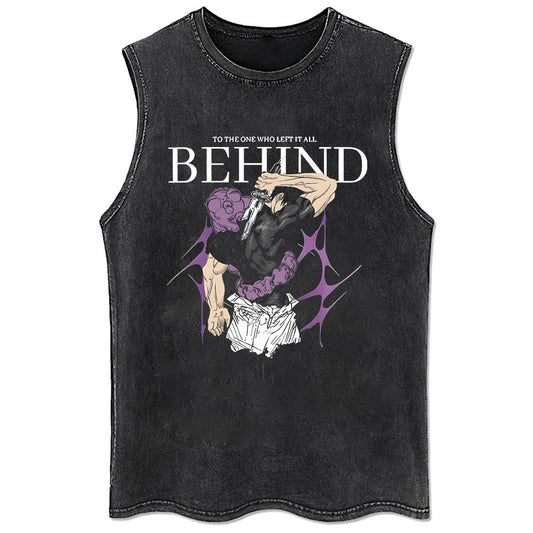 BEHIND JUJUTSU KAISEN ANIME GYM VINTAGE TANK TOP