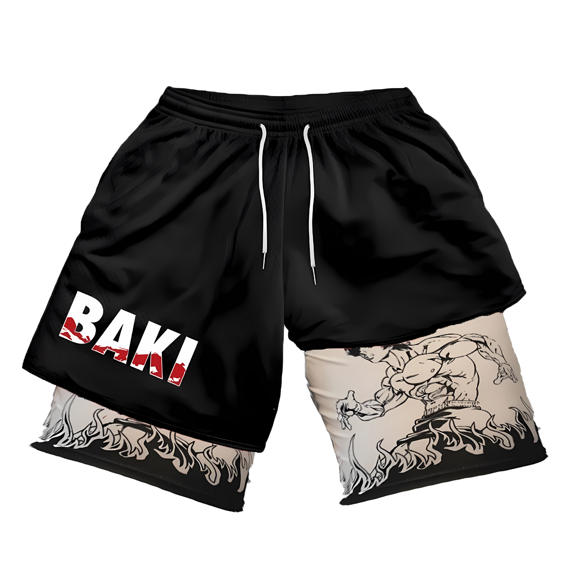 BAKI HANMA PERFORMANCE SHORTS - OtakuStreetwear