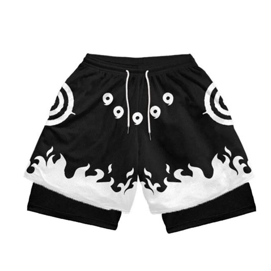 BLACK NARUTO PERFORMANCE SHORTS