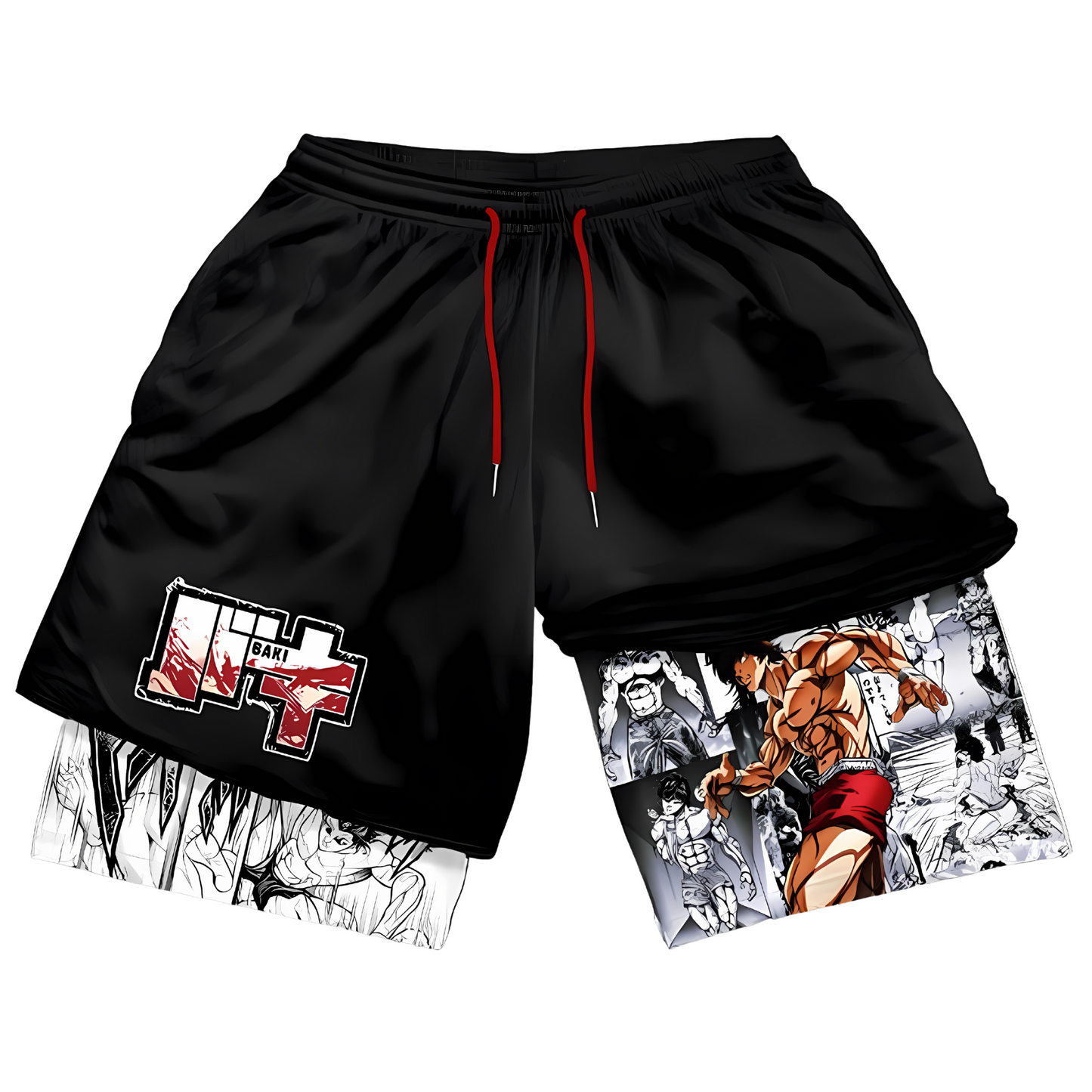 BAKI HANMA PERFORMANCE SHORTS - OtakuStreetwear