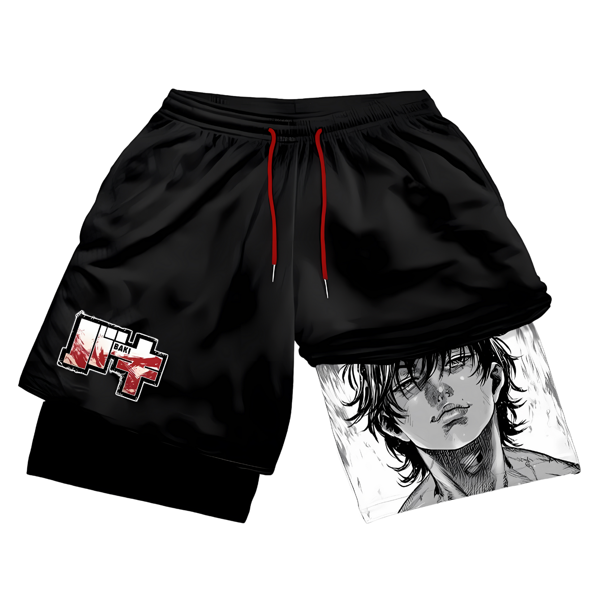 BAKI HANMA PERFORMANCE SHORTS - OtakuStreetwear